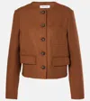 Veronica Beard Lyssa Wool-blend Jacket In Brown