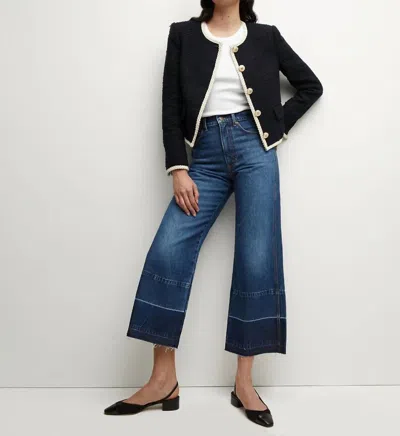 Veronica Beard Mabel Collarless Tweed Jacket In Black
