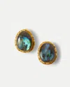 Veronica Beard Macaroon Labradorite Earring In Gold
