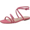 Veronica Beard Maci Womens Leather Square Toe Ankle Strap In Pattern