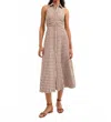 Veronica Beard Mackey Button-front Gingham Midi Dress In Multi