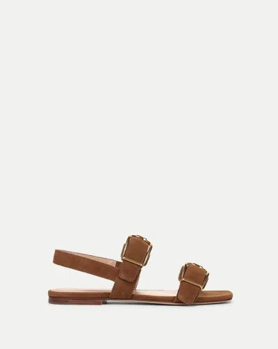 Veronica Beard Maglio Suede Sandal In Brown