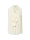 Veronica Beard Magnolia Blouse In White