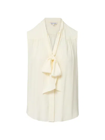 Veronica Beard Magnolia Blouse In White