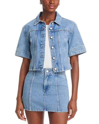 Veronica Beard Malcom Denim Jacket In Blue