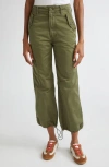 Veronica Beard Mandy Parachute Pant In Army In Green
