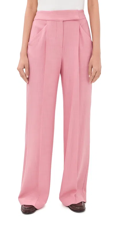 Veronica Beard Marbeau Elasticated-waist Trousers In Pink