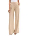 Veronica Beard Cruz Stretch-linen Pant In Stone Khaki In Stone Khaki