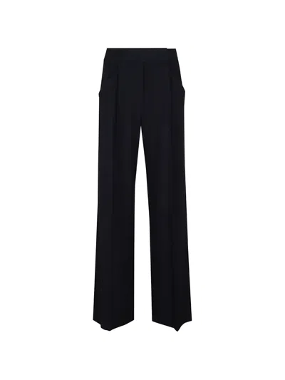 Veronica Beard Marbeau Pleated Wide-leg Trousers In Black