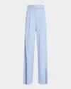 Veronica Beard Marbeau Wide-leg Pants In Bluebell