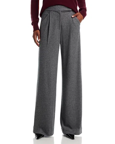 Veronica Beard Marbeau Wide Leg Pants In Gray