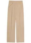Veronica Beard Marbeau Wide-leg Trousers In Brown