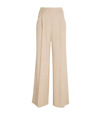 Veronica Beard Marbeau Wide-leg Trousers In Neutral