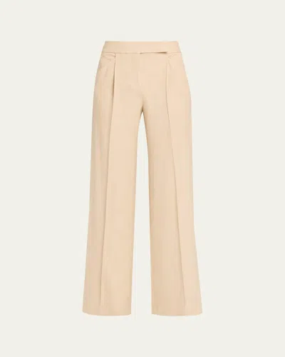 Veronica Beard Marbeau Wide-leg Pants In Neutral