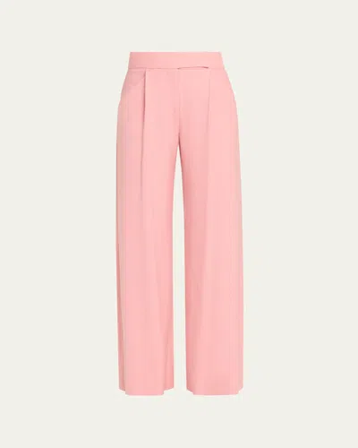 Veronica Beard Marbeau Wide-leg Pants In Petal