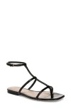Veronica Beard Marbella Ankle Strap Sandal In Black