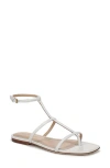 Veronica Beard Marbella Ankle Strap Sandal In Parchment
