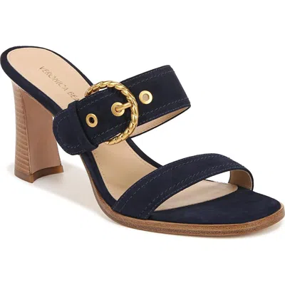 Veronica Beard Margaux Slide Sandal In French Navy