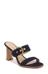 Veronica Beard Margaux Slide Sandal In French Navy