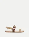 Veronica Beard Marian Beaded Flat Sandal In Multi