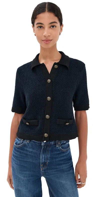 Veronica Beard Marie Cardigan Navy In Blue