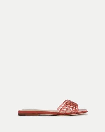 Veronica Beard Maris Jelly Sandal In Orange