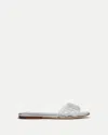 Veronica Beard Maris Jelly Sandal In Silver