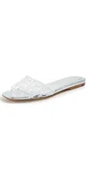Veronica Beard Maris Jelly Sandals Clear/silver In Clear/silver