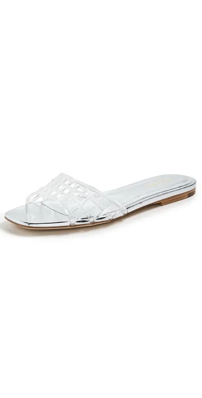 Veronica Beard Maris Jelly Sandals Clear/silver
