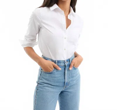 Veronica Beard Marisol Button-down Shirt In White