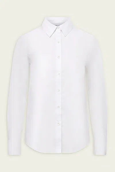 Veronica Beard Marisol Button-down Shirt In White