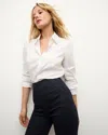 Veronica Beard Marisol Button-down Shirt In White