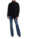 Veronica Beard Martine Dickey Coat In Grey In Black