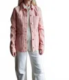 Veronica Beard Marvin Denim Jacket In Pink In Pink