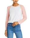 Veronica Beard Mason Baseball Tee In Rosebloomwhite