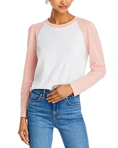Veronica Beard Mason Baseball Tee In Rosebloom