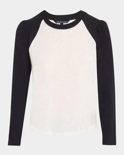 VERONICA BEARD MASON LONG-SLEEVE BASEBALL TEE
