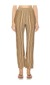 Veronica Beard Massaro Pant In Gold & Bronze