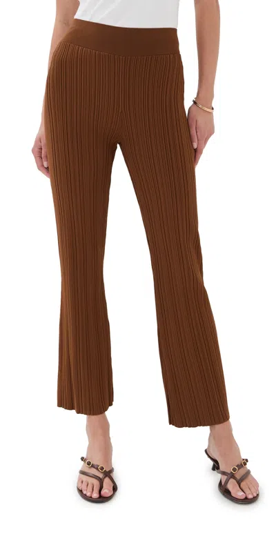 Veronica Beard Massaro Pants Dark Whisky In Brown