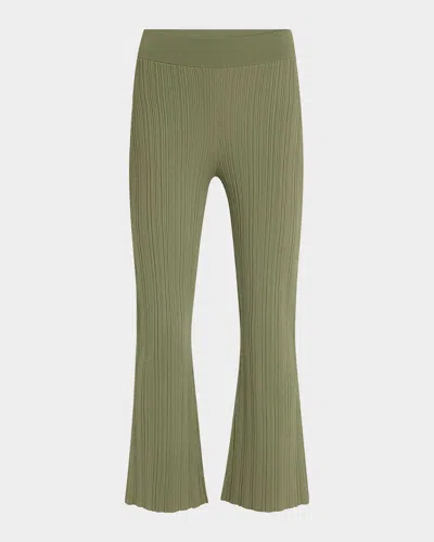 Veronica Beard Massaro Pull-on Pants In Stone Army