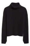 Veronica Beard Matilda Virgin Wool & Cashmere Turtleneck Sweater In Black