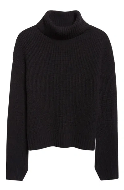 Veronica Beard Matilda Virgin Wool & Cashmere Turtleneck Sweater In Black