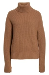 Veronica Beard Matilda Virgin Wool & Cashmere Turtleneck Sweater In Brown