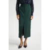 Veronica Beard Maxine Front Slit Skirt In Multi
