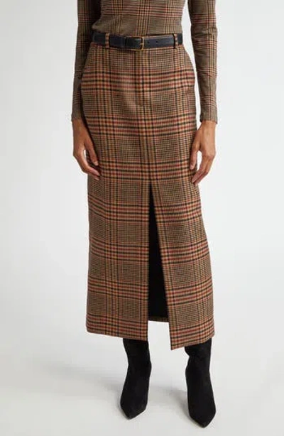 VERONICA BEARD VERONICA BEARD MAXINE GLEN PLAID WOOL MIDI SKIRT