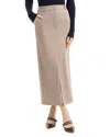 Veronica Beard Check-pattern Split Midi Skirt In Neutral