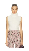Veronica Beard Mazzy Brushed Cashmere Shell In Multi