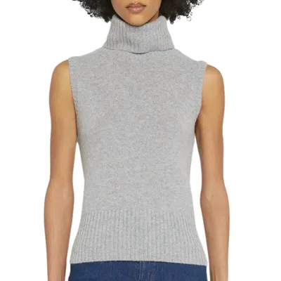 Veronica Beard Mazzy Cashmere Shell In Heather Grey In Gray