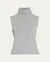 Veronica Beard Mazzy Cashmere Shell In Heather Grey In Gray