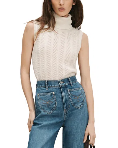 Veronica Beard Mazzy Turtleneck Sweater In Neutral